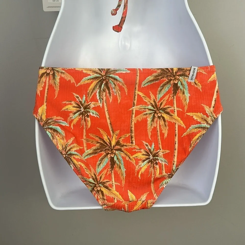 NEW Body Glove Bikini in Sunset Print Nuevo Contempo Bottoms Baby Love Top Small